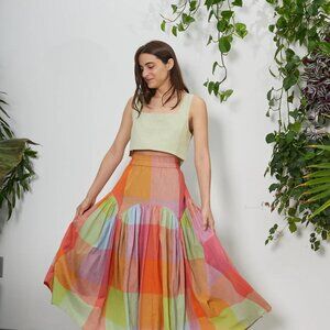 Leila Skirt in Jupiter Chex